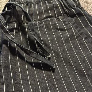 Moonage Devilment Striped Pull-on Tie Stretch Denim size L unisex
